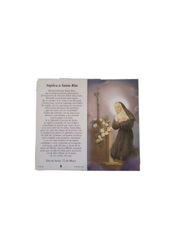 Saint Rita Faux Purple Pearl Rosary Necklace Catholic Santa Rita da Casia