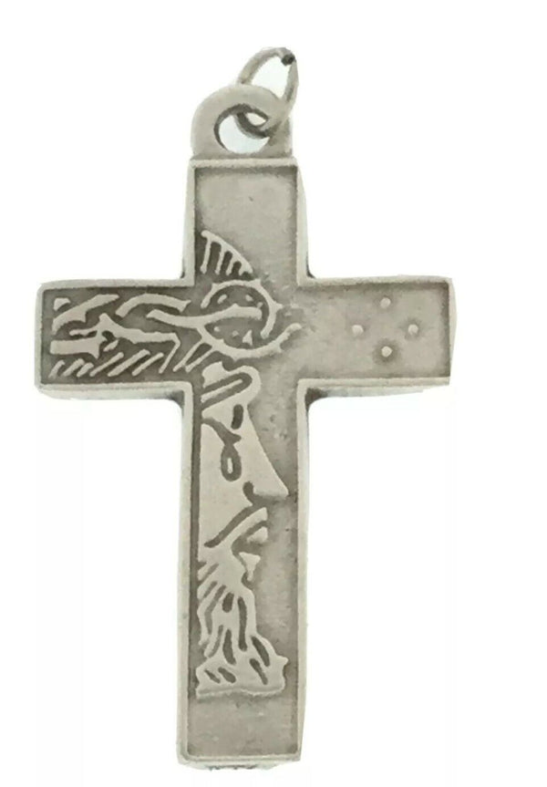 JESUS CHRIST FACE CHRISTIAN CROSS CRUCIFIX SILVER  Pendant PENDANT MEN WOMEN