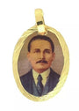 Dr.Jose Gregorio Hernandez Medalla with 19 inch Chain 18k Gold Plated Venezuela