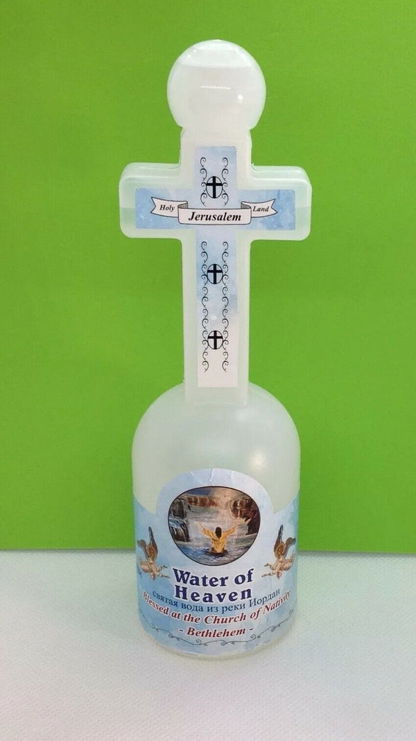Holy Water of Heaven Blessed Jordan River Cross Bethlehem Holy Land Gift Rosary