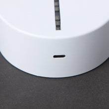 3D LED night light base USB power port