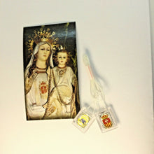 Scapular Our Lady of Mercy La Merced White Scapular Molded Catholic Mary 19 inch