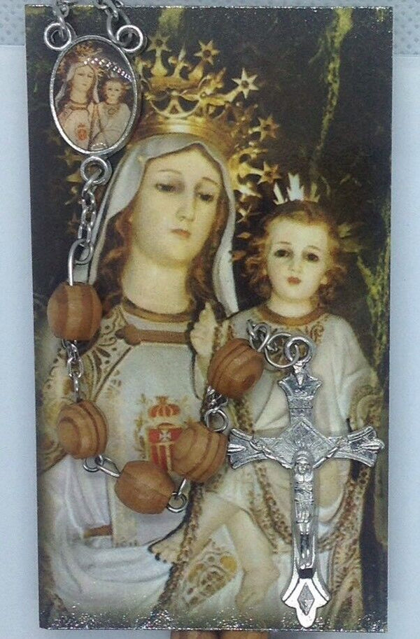 Our lady of Mercy Rosary Olive wood Jerusalem virgen de La Mercedes Rosario