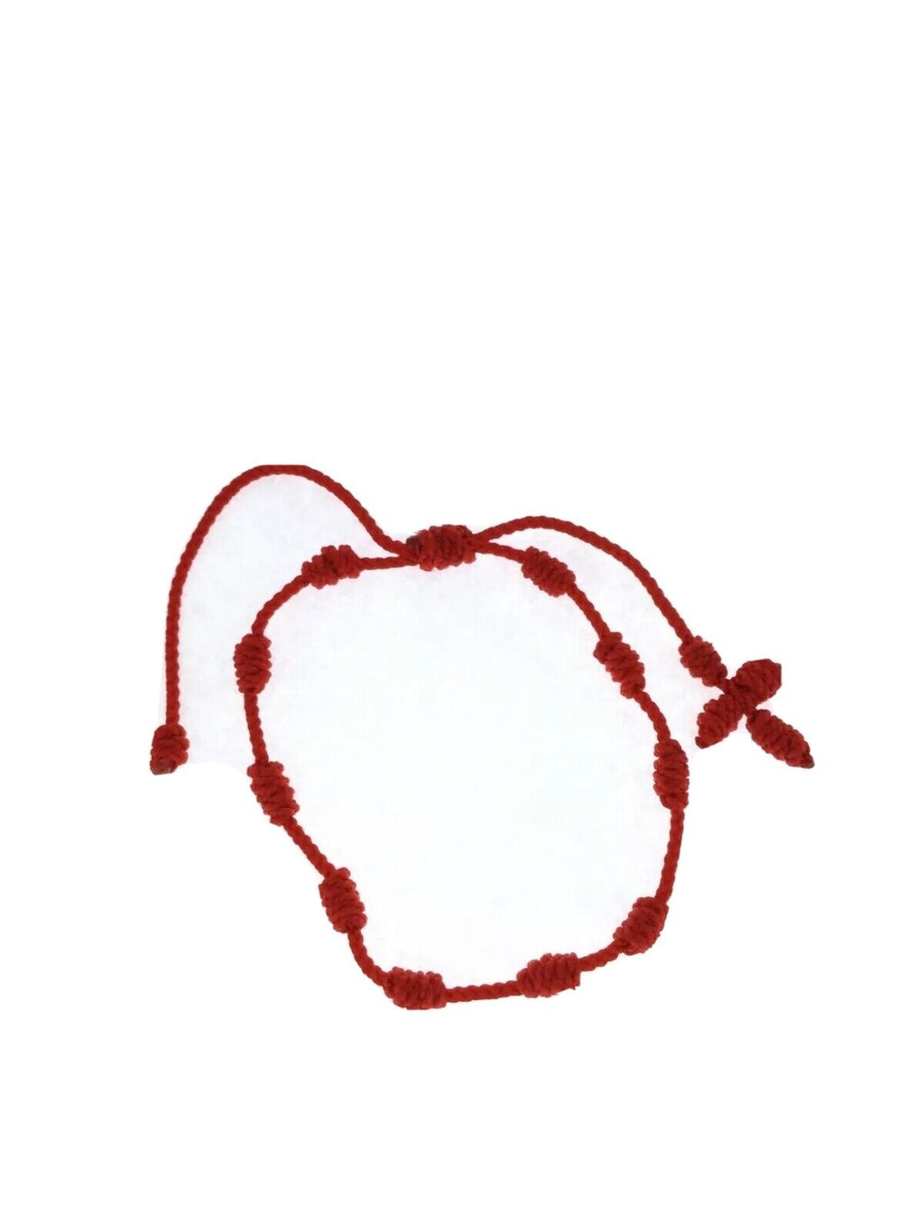 2 X Lucky Charms Rosary Red Bracelet, Pulsera Decenario, Cross Bracelet Knotted 