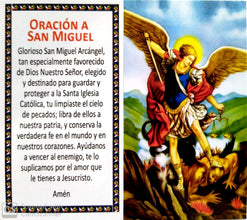 Rosary Necklace of Saint Michael the Archangel in wood San MIGUEL Arcángel Cruz 