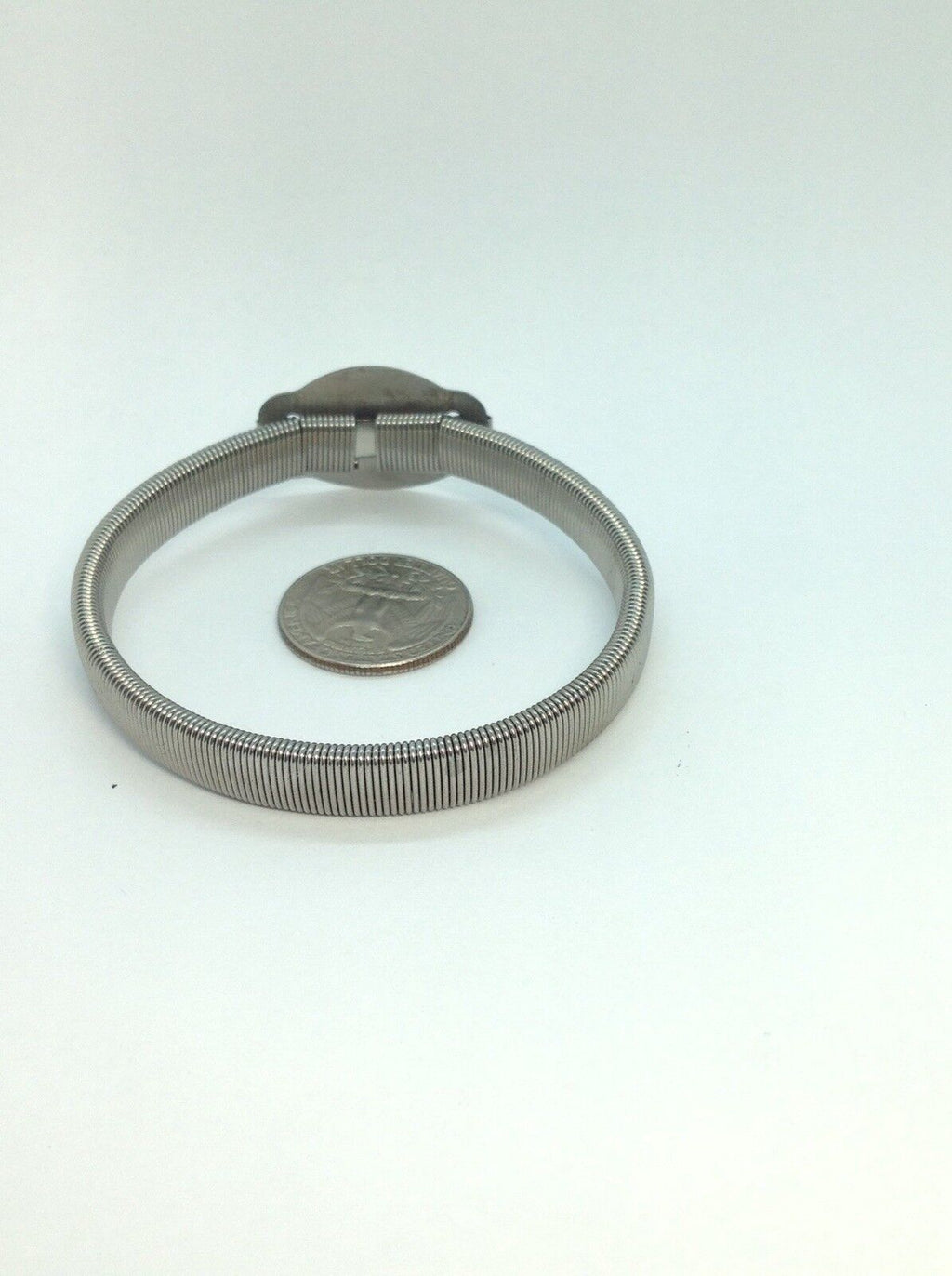 St Benedict medal men's bracelet protection stainless steel stretch Catholic 12