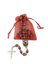 Saint St.Michael Archangel Red Rosary San Miguel arcángel Necklace Protection