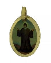 18K St. Charbel Catholic Medal pendant necklace Gold Plated San Charbel Medalla