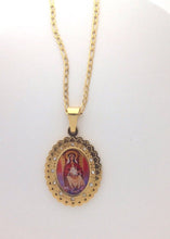 Stainless steel catholic medal Virgen mary Coromoto of Venezuela pendant 1 3/16