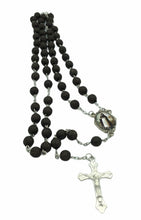  Black Rosary San Luis Beltrán Catholic Necklace Children Protection Prayer 