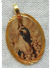 Immaculate Conception - Purisima Concepcion De Maria Medal 14k Gold Plated 
