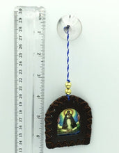 CARIDAD del COBRE / Sagrado Corazón de Jesus leather Car Hanging Ornament