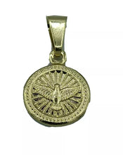 Holy Spirit Dove Medal 18k Gold Plated Pendant with 16 inch Chain Confirmation
