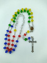 Missionary Rosary Cross Catholic multi-color Jerusalem soil Tierra Santa Cruz 