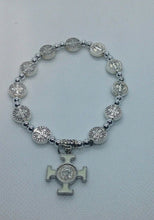 Saint St Benedict Medal Cross Crucifix Rosary Bracelet Pulsera De San Benito 