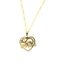 Mom's #1 Heart Necklace 14K Gold plated Pendant charm Mothers' day Gift Mamá