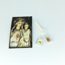 Scapular Our Lady of Mercy La Merced White Scapular Molded Catholic Mary 19 inch