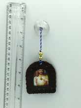 CARIDAD del COBRE / Sagrado Corazón de Jesus leather Car Hanging Ornament