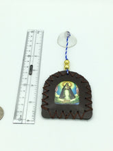 CARIDAD del COBRE / Sagrado Corazón de Jesus leather Car Hanging Ornament