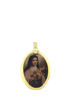 Santa Teresa Jesus Medalla Saint Therese Lisixieux Medal 18k Gold Plated Medal