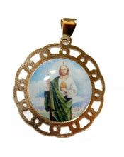 St.Jude Thaddeus Pendant San Judas Tadeo 18K Gold Plated with 20 inch Chain
