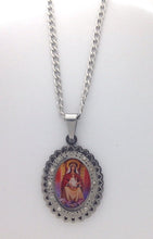 Stainless steel catholic medal virgen Mary Coromoto Venezuela pendant 1 3/16