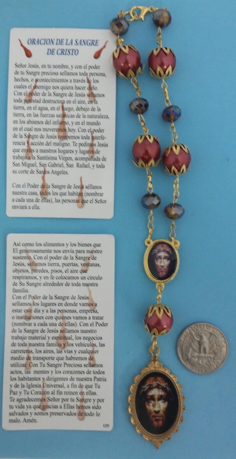 Rosario Preciosa Sangre de Cristo Precious Blood of Christ catholic Rosary Jesus