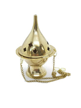 5 inche Hanging Brass Censer Home Incense Burner kit,Charcoal Frankincense,Gift