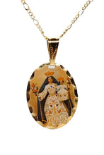 Virgen de la Candelaria Medal - our lady Virgin Mary Medal with 20 inch Chain