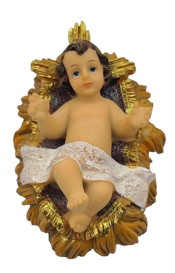 Baby Jesus Manger 5 Inch Figure Nino Jesus  Christmas Religious Gift