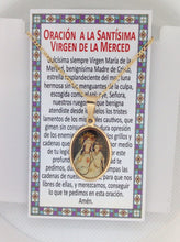 14KT Gold Filled Virgen de La Mercedes Medal Pendant, 3/4