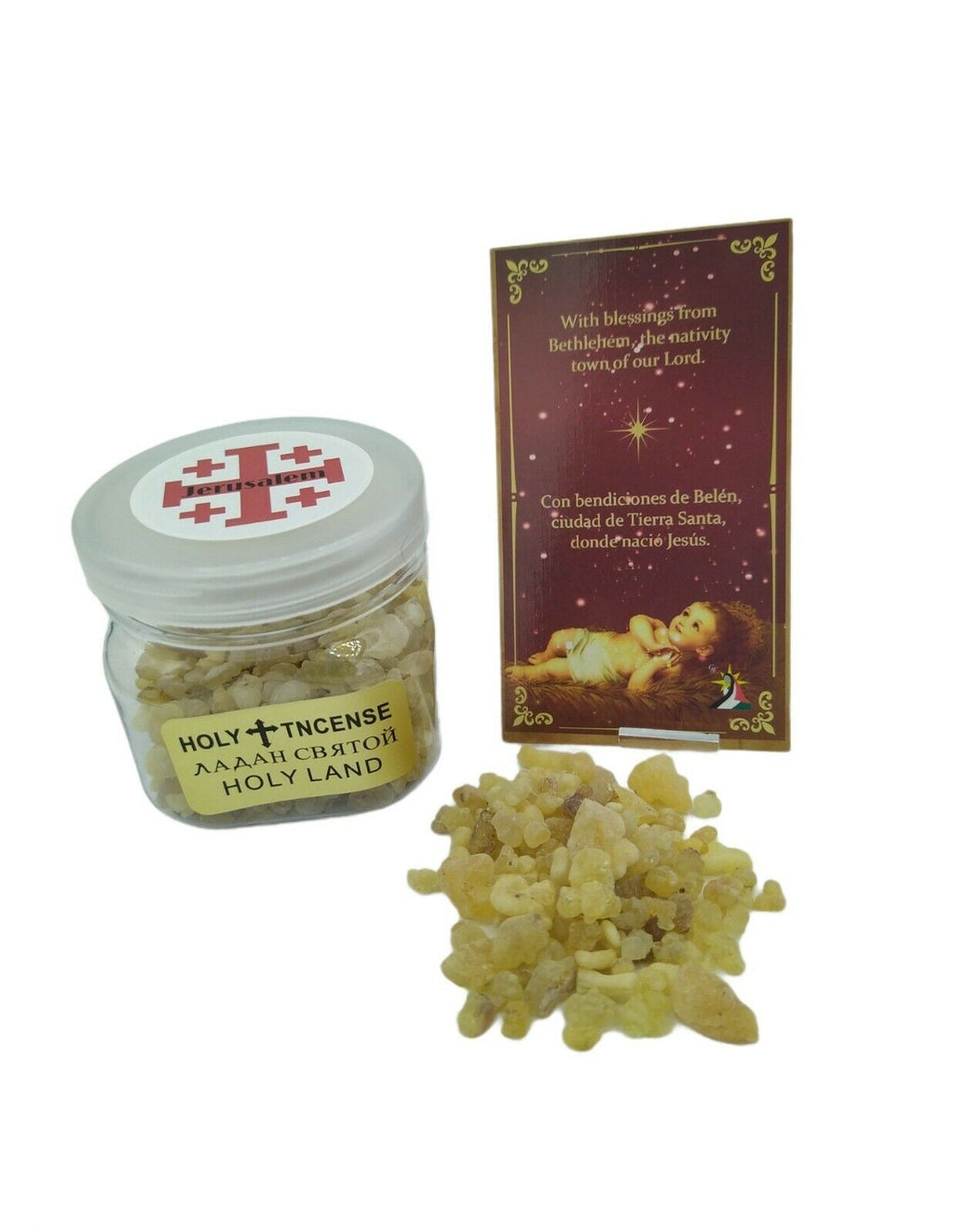 3 oz container of Jerusalem Bethlehem Holyland Frakincense Resin Home Blessing 