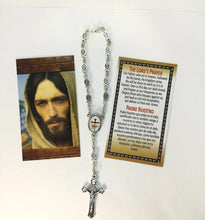 Jesus Fish Car ROSARY metallic St. Benedict medal cross Emmaus San Benito medal