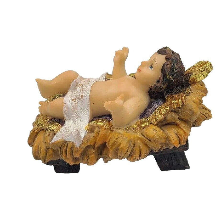 Baby Jesus Manger 5 Inch Figure Nino Jesus  Christmas Religious Gift