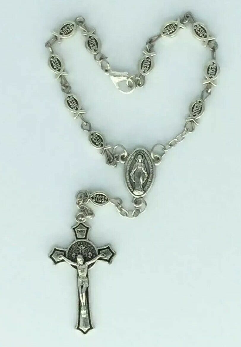 Catholic Saint St. Benedict Medal Auto Car Rosary metal Miraculous Medal Jesus