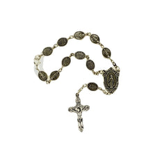 Miraculous Medal One Decade Car rearview mirror Rosary Virgen Milagrosa Pewter 