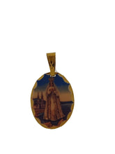 Virgen Del Valle Venezuela Our Lady of the Valley 18k Gold Plated Medal Necklace