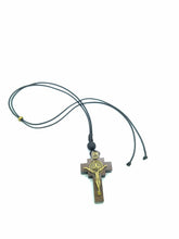 St.Saint Benedict Medal Wooden  Crucifix cross Necklace Cruz medalla San Benito