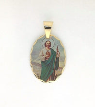 Saint Jude Pendant -  San Judas 18K Gold Plated with 20 inch Chain 