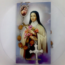 Saint Therese Rosary olive wood Jerusalem Santa Teresa Catholic Rosario madera