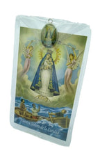 3X Caridad del Cobre spanish Prayer cards with Vinyl Folder Removable Medal 3X5