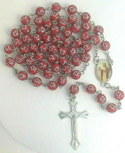 St Barbara Rosary Red Catholic Necklace Santa Barbara Rosario Saint chungo