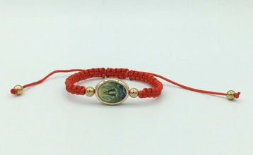 PULSERA DE LA CARIDAD DEL COBRE / LADY OF CHARITY RED BRACELET CATHOLIC CHARM 