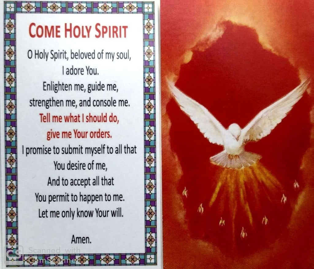 Holy Spirit Rosary Mary olive wood Jerusalem El Espíritu Santo Rosario de madera