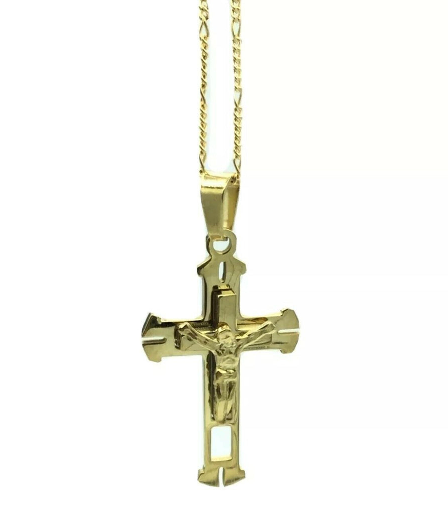 Yellow Gold Jesus Crucifix Cross Pendant with 0.87CT Diamond – Truth Jewel Yellow Gold Jesus Crucifix Cross Pendant with 0.87CT Diamond – Truth Jewel