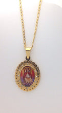 Stainless steel catholic medal Virgen mary Coromoto of Venezuela pendant 1 3/16