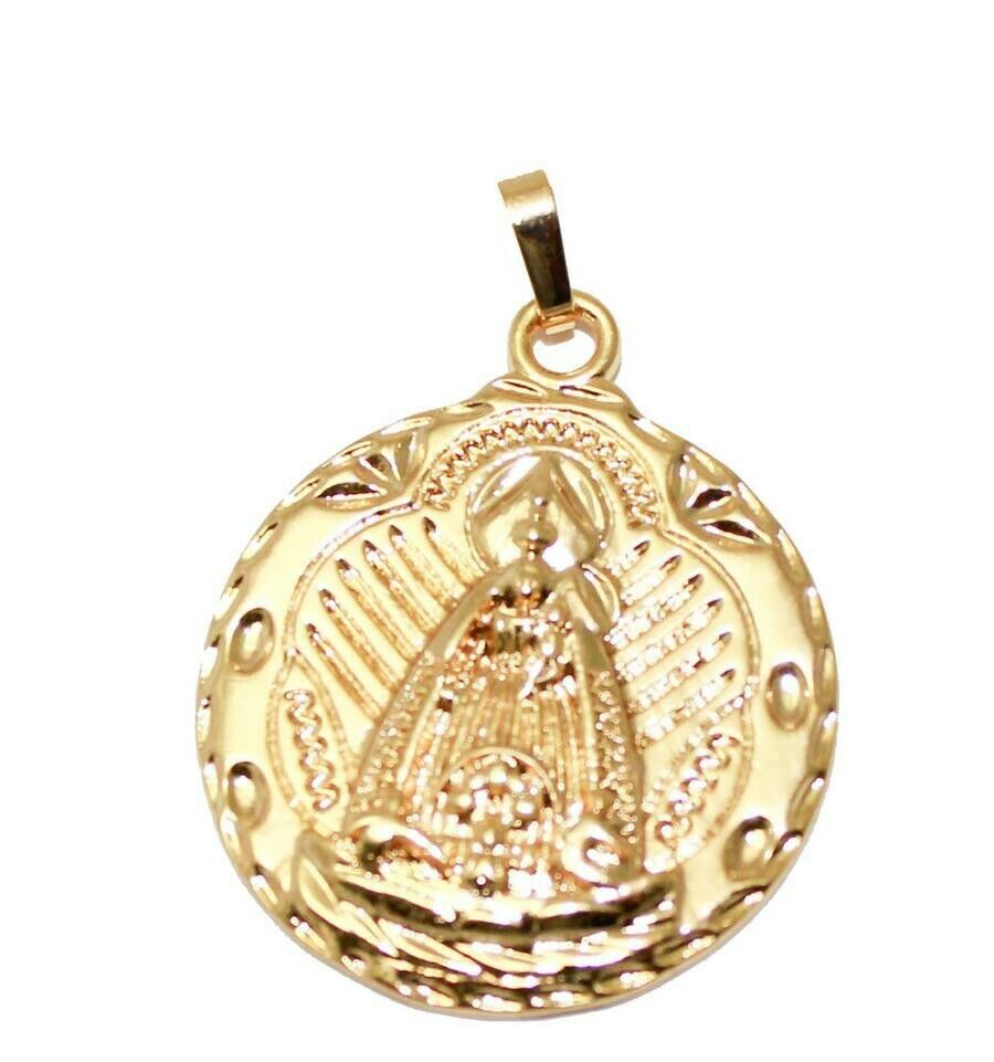 Virgen de la Caridad del Cobre 18k Gold Plated Pendant with 20 inch Chain 🇨🇺