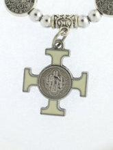 Saint St Benedict Medal Cross Crucifix Rosary Bracelet Pulsera De San Benito 