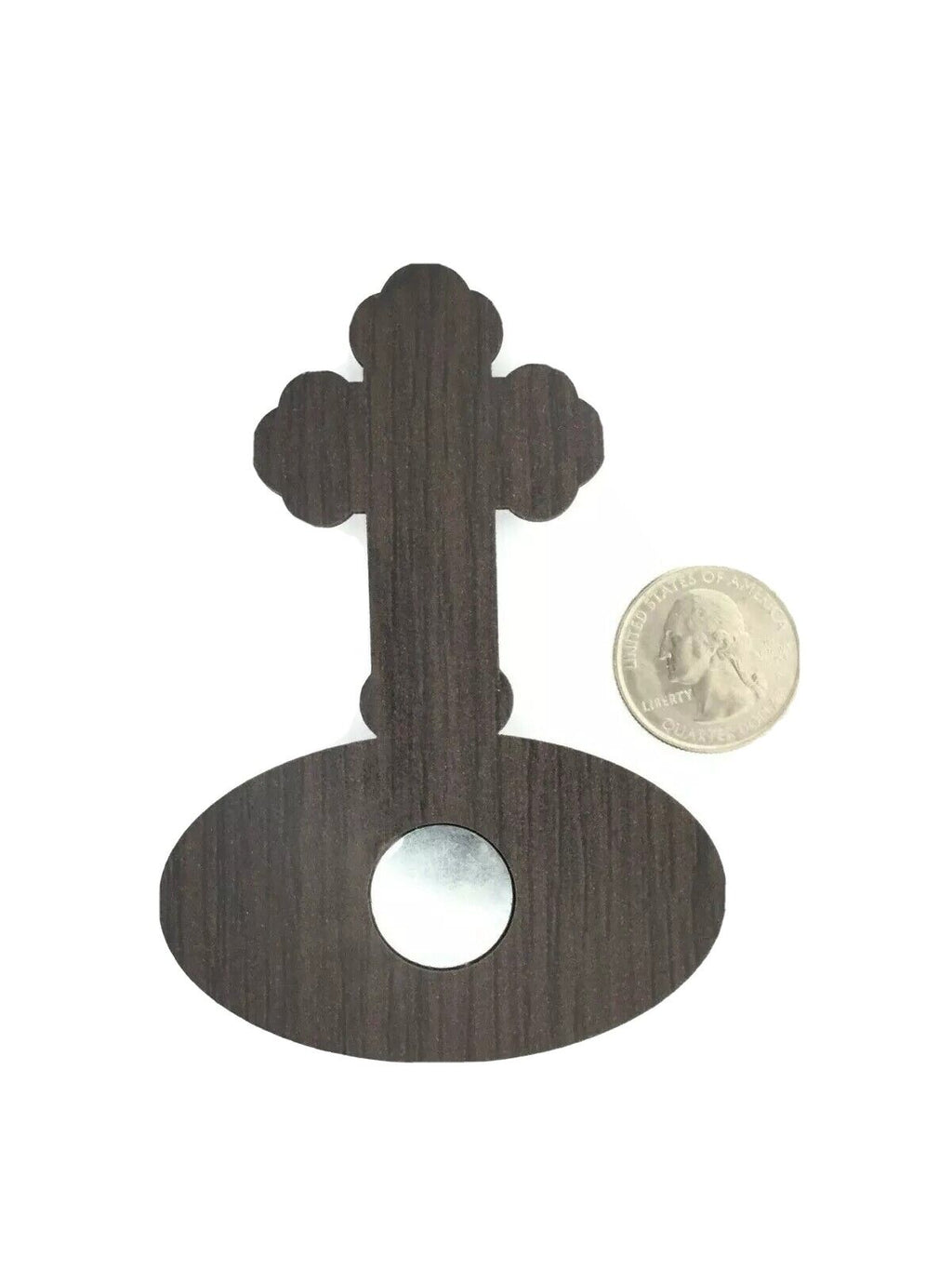 Home Blessings Jesus Cross Crucifix Magnet Olive Wood JERUSALEM, Bless our home 
