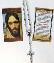 Jesus Fish Car ROSARY metallic St. Benedict medal cross Emmaus San Benito medal